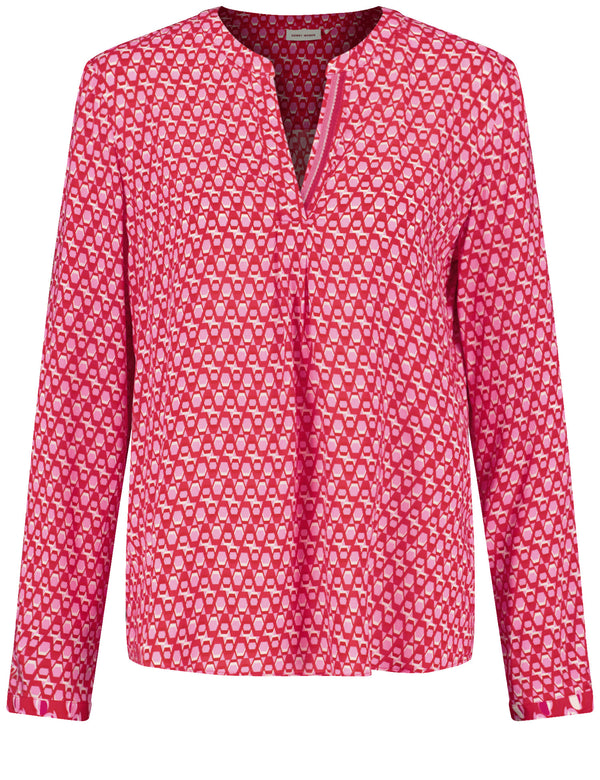 Colour Explosion Blouse - Pink/red/off White
