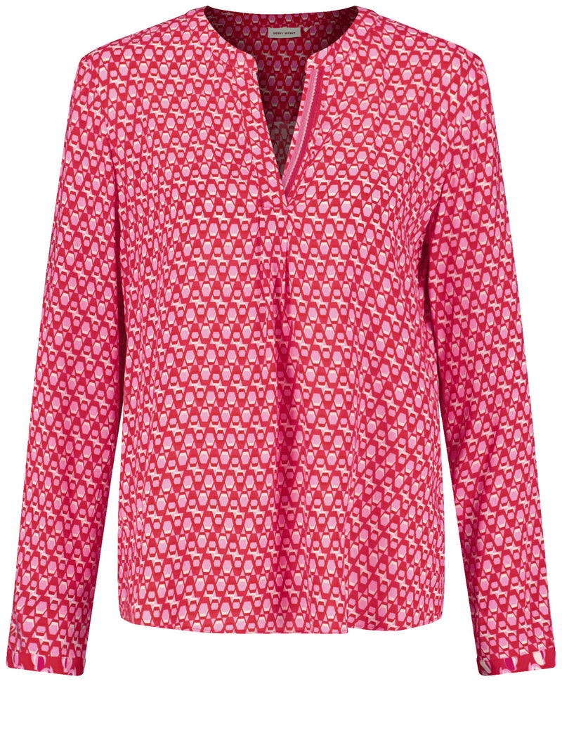 Colour Explosion Blouse - Pink/red/off White