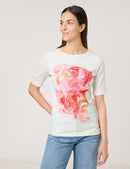 Colour Explosion 3/4Sleeve T-Shirt - Pink/orange/red