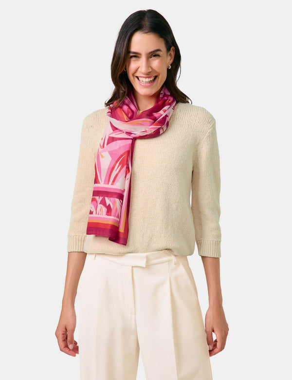 Colour Explosion Shawl - Pink/red/andshell