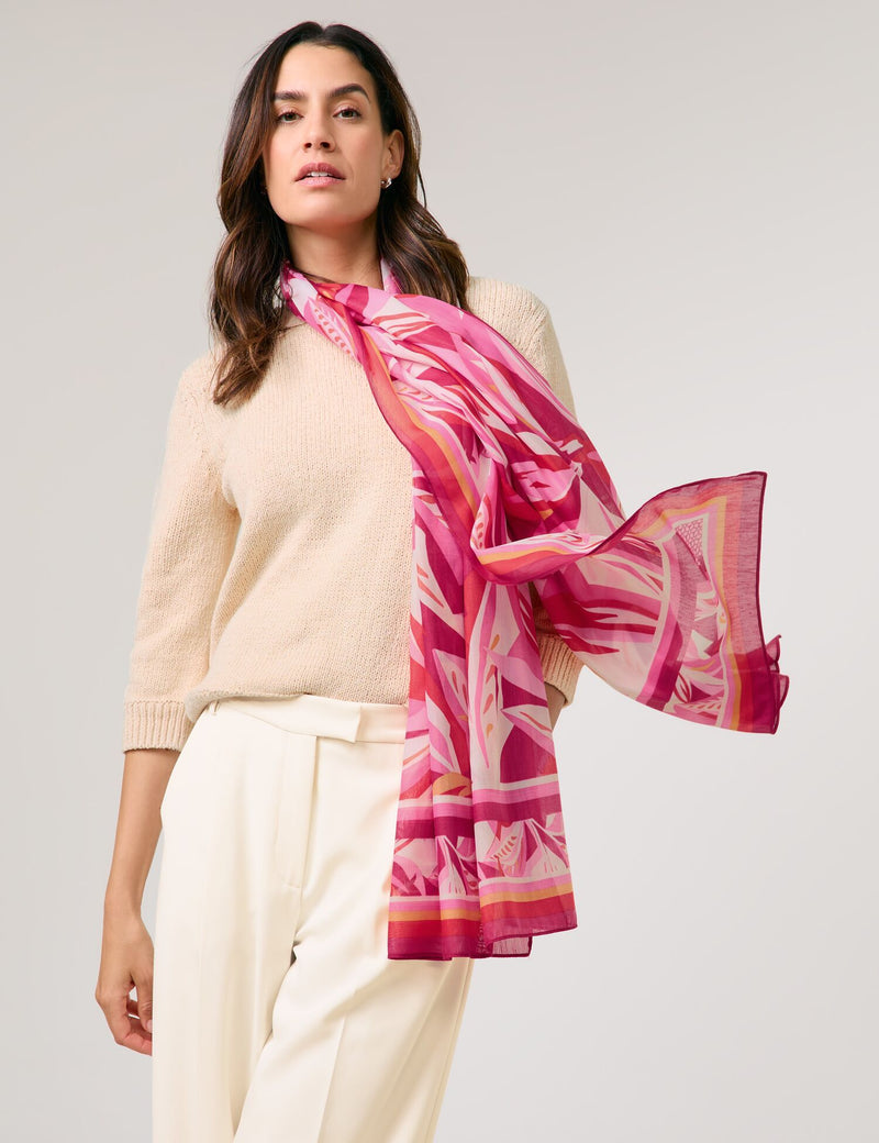 Colour Explosion Shawl - Pink/red/andshell