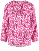 Black &amp; Brights Blouse - Magenta/animal Graphic