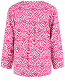 Black &amp; Brights Blouse - Magenta/animal Graphic