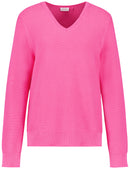 Explosion V Neck Jumper - Pink