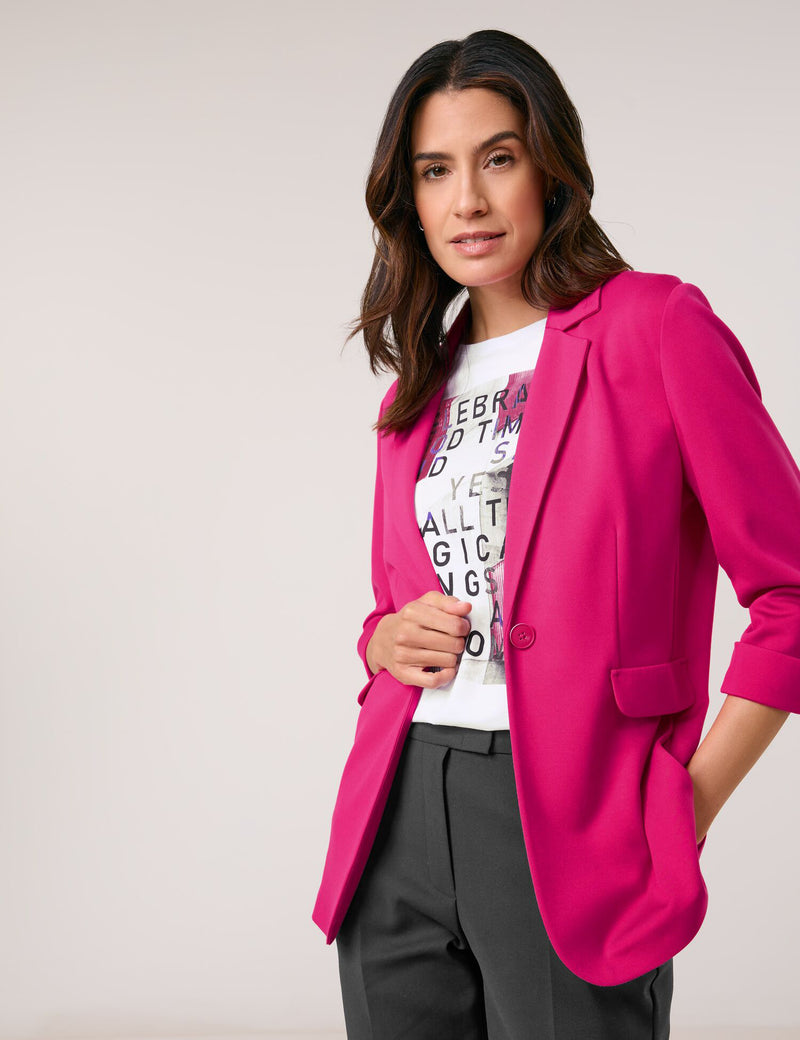 Black &amp; Brights Blazer - Magenta