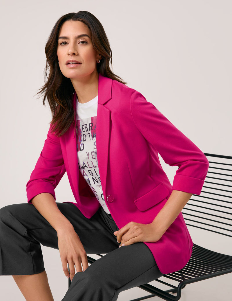 Black &amp; Brights Blazer - Magenta