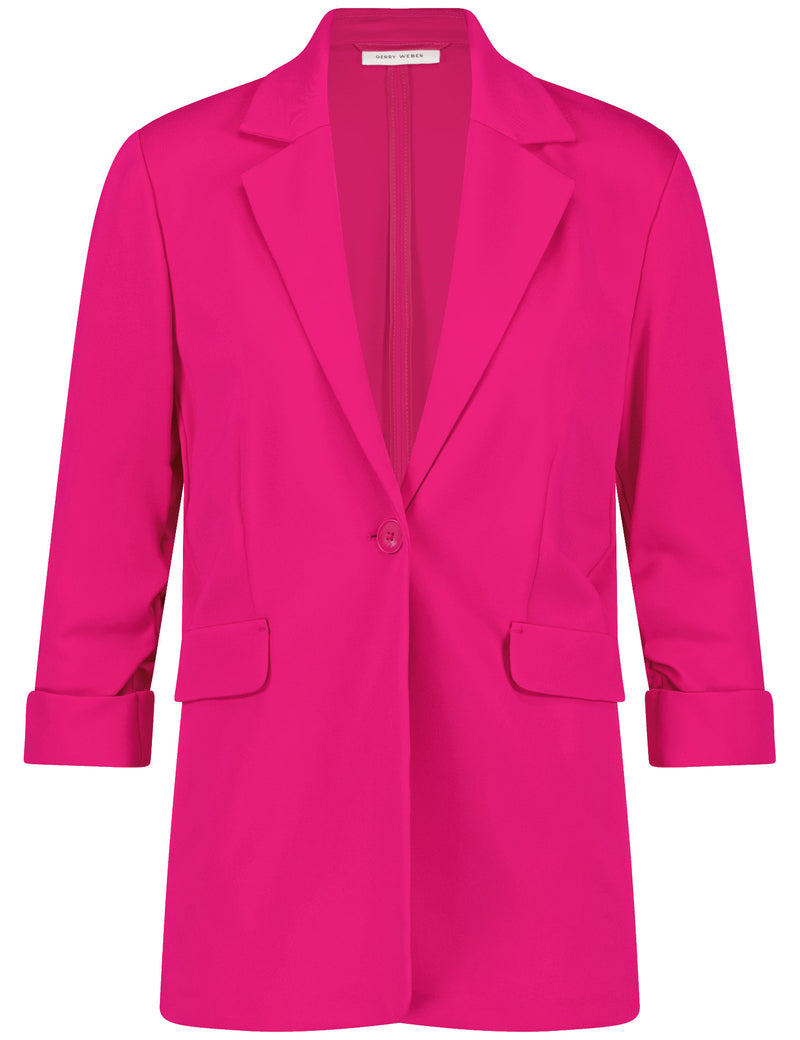 Black &amp; Brights Blazer - Magenta