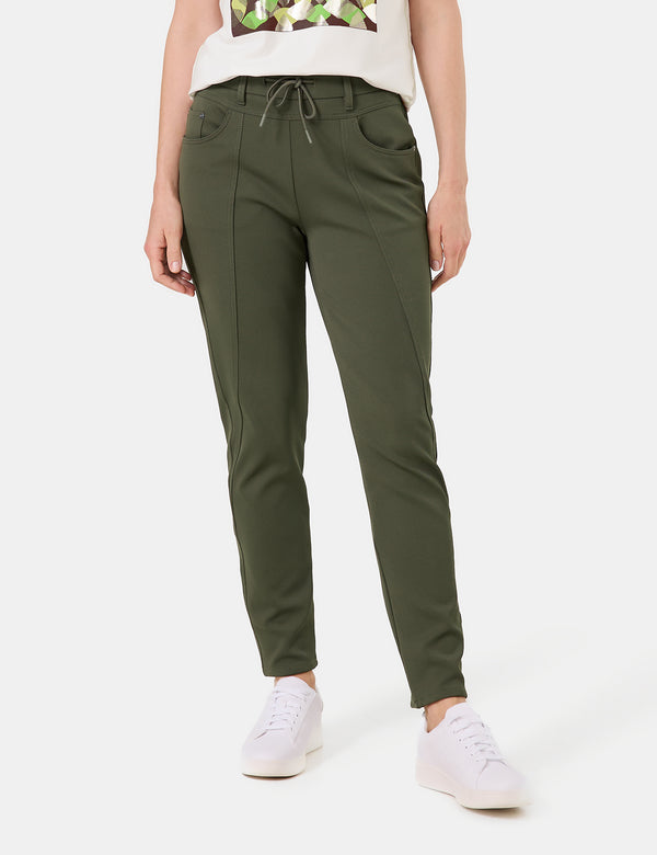 Leisure Cropped Trousers - Forest