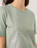 City Safari S/S T-Shirt - Sage/goldfoil
