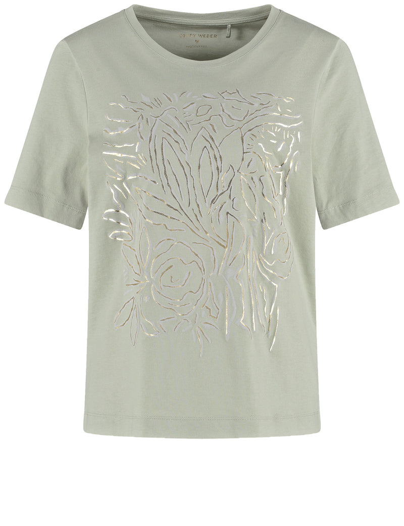 City Safari S/S T-Shirt - Sage/goldfoil