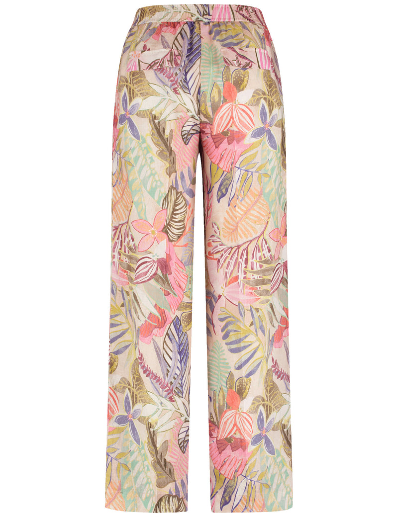 City Safari Trouser - Colourful Leaves