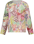 City Safari Blouse - Colourful Leaves