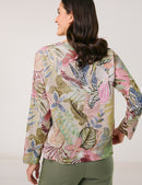 City Safari Blouse - Colourful Leaves