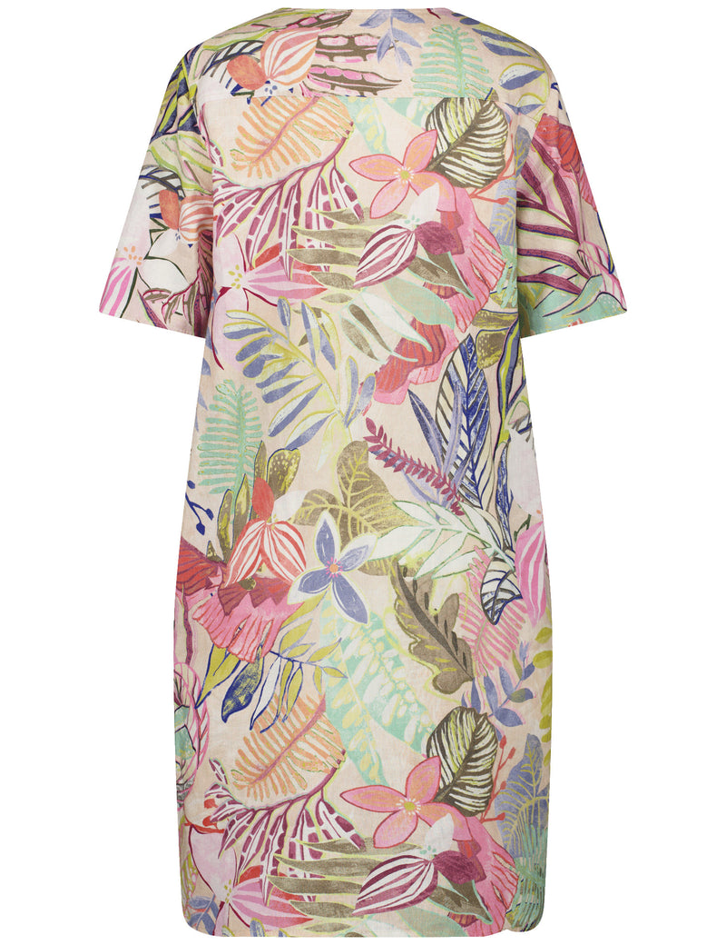 City Safari Dress - Colourful Leaves