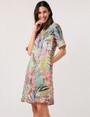 City Safari Dress - Colourful Leaves