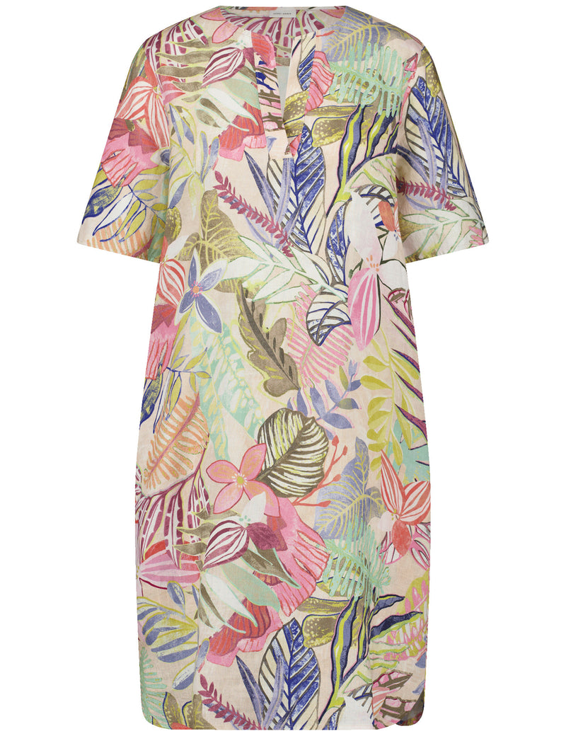 City Safari Dress - Colourful Leaves