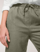 City Safari Crop Trouser - Thyme