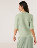 City Safari S/S Plain Jumper - Sage