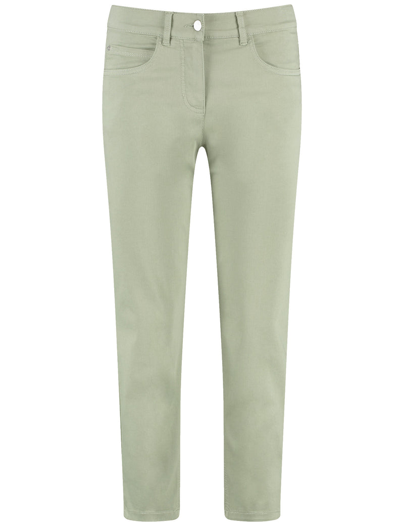 Timeless Cool Cropped Jeans - Sage
