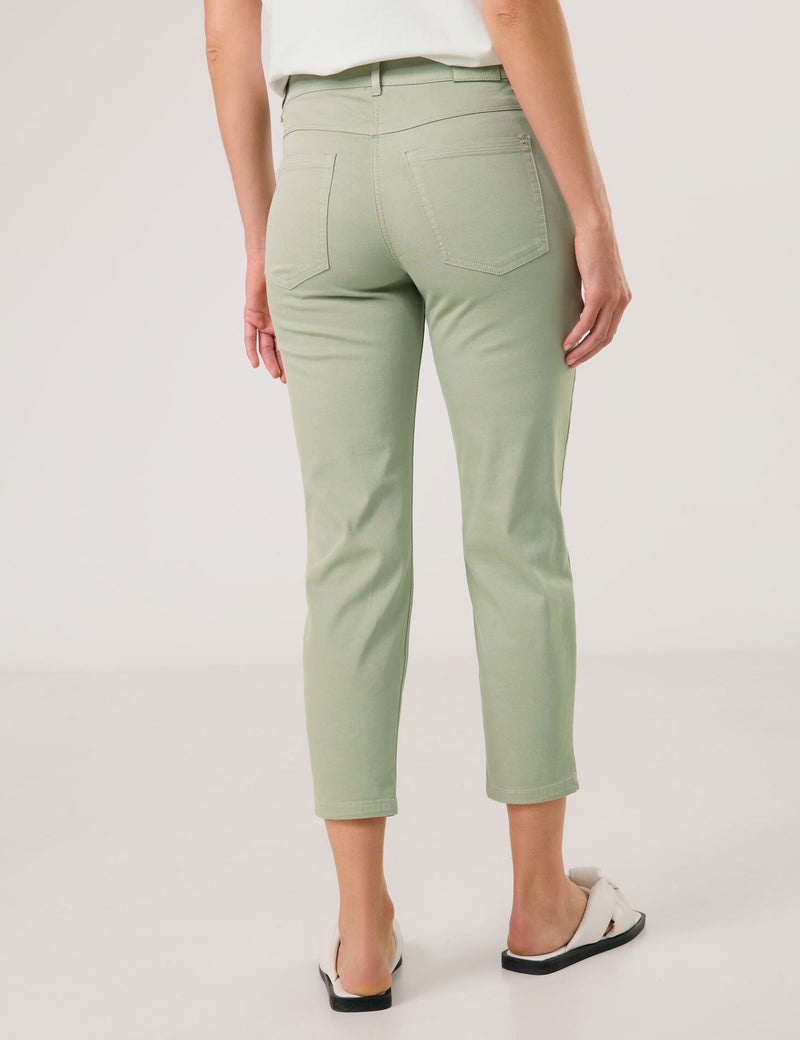 Timeless Cool Cropped Jeans - Sage