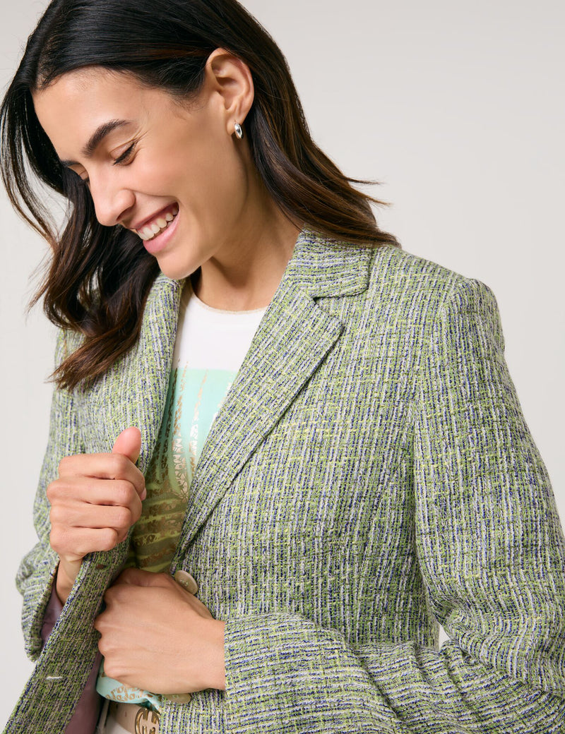 City Safari Blazer - Mint/pine