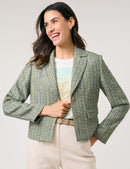 City Safari Blazer - Mint/pine