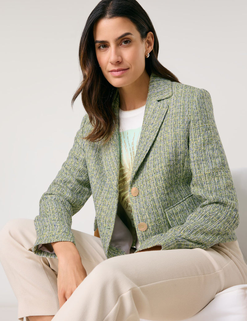 City Safari Blazer - Mint/pine