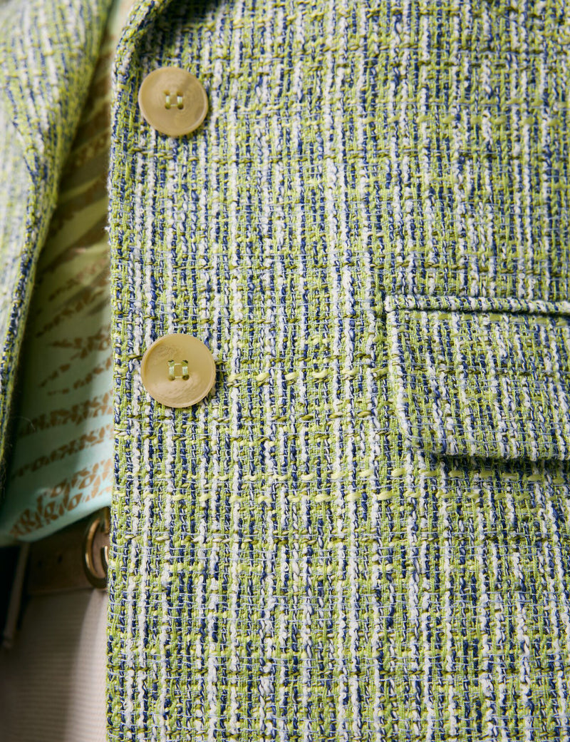 City Safari Blazer - Mint/pine