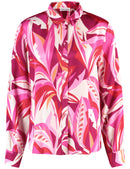 Colour Explosion Blouse - Red/pink/sunrise Leaf