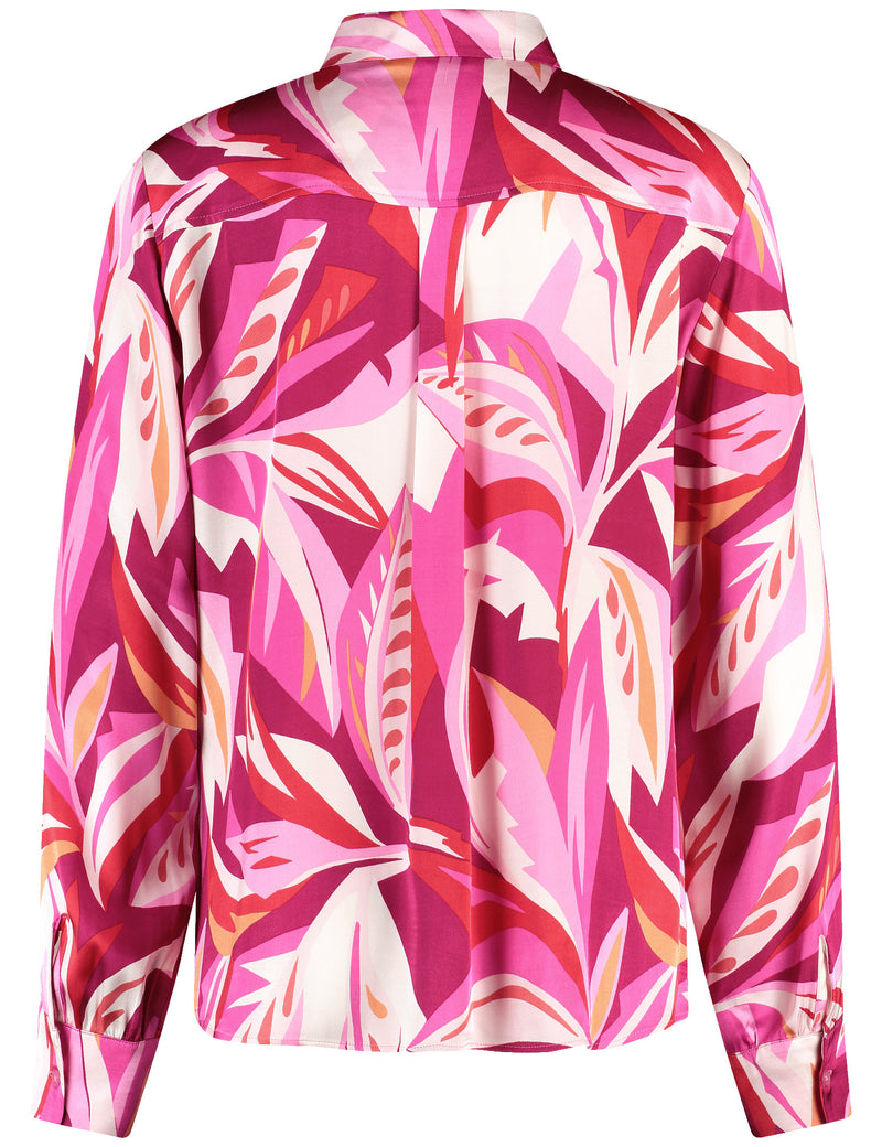 Colour Explosion Blouse - Red/pink/sunrise Leaf