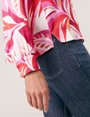 Colour Explosion Blouse - Red/pink/sunrise Leaf