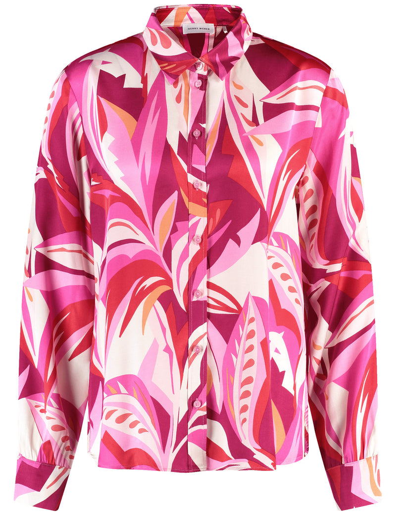 Colour Explosion Blouse - Red/pink/sunrise Leaf