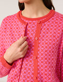 Colour Explosion Cardigan - Sunrice/bright Red
