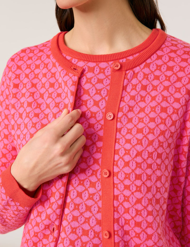 Colour Explosion Cardigan - Sunrice/bright Red