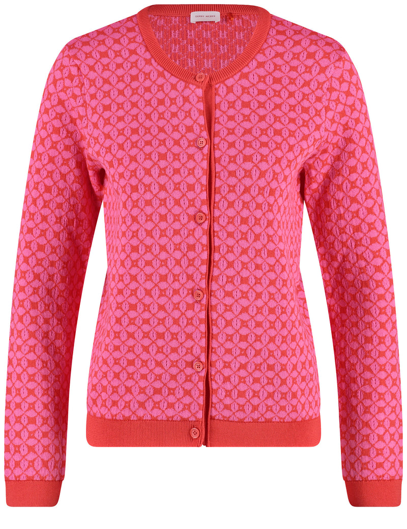 Colour Explosion Cardigan - Sunrice/bright Red