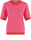 Explosion Stripe Jumper - Sunrice/bright Red