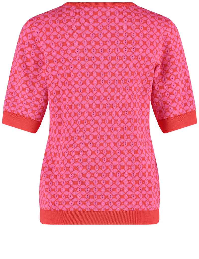 Explosion Stripe Jumper - Sunrice/bright Red