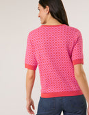 Explosion Stripe Jumper - Sunrice/bright Red