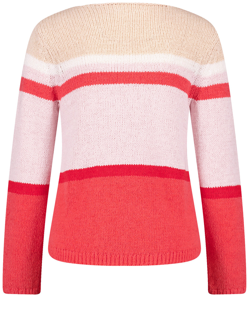 Explosion Stripe Jumper - Sunrise/lilac