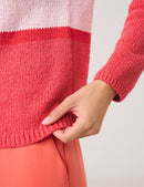 Explosion Stripe Jumper - Sunrise/lilac