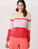 Explosion Stripe Jumper - Sunrise/lilac