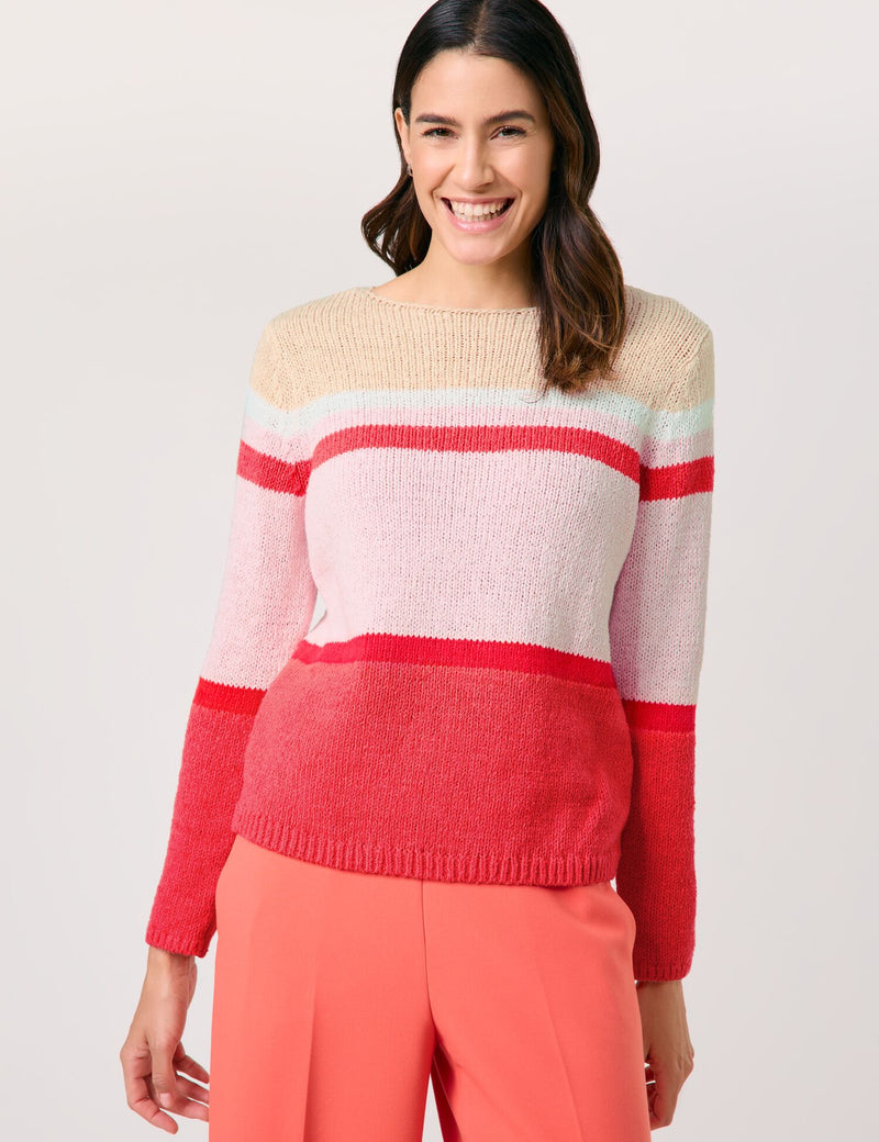 Explosion Stripe Jumper - Sunrise/lilac