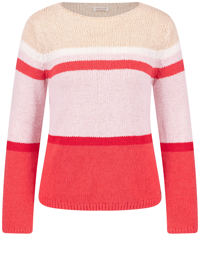 Explosion Stripe Jumper - Sunrise/lilac