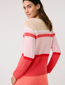 Explosion Stripe Jumper - Sunrise/lilac