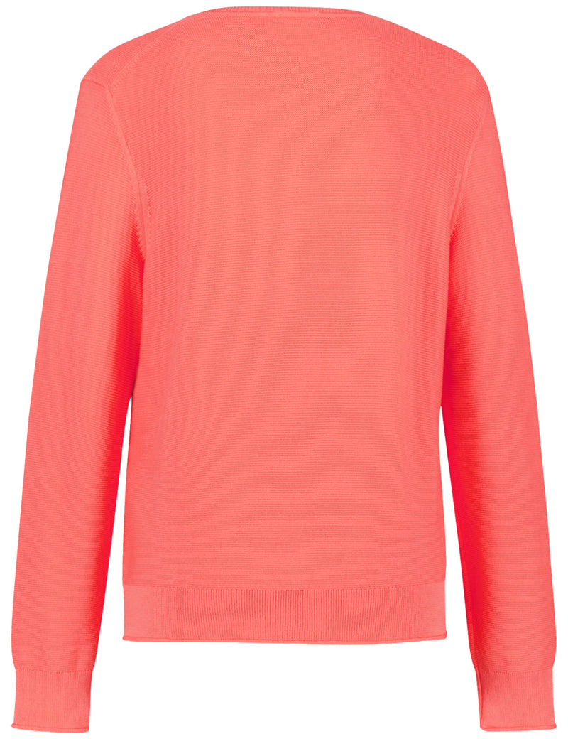 Explosion V Neck Jumper - Sunrise