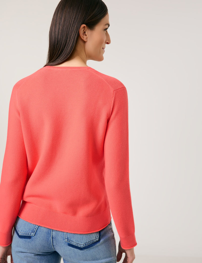 Explosion V Neck Jumper - Sunrise