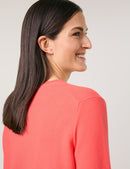 Explosion V Neck Jumper - Sunrise