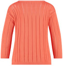 3/4 Sleeve Jumper - Hazy Orange