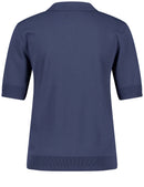 City Safari Collar Jumper - Indigo