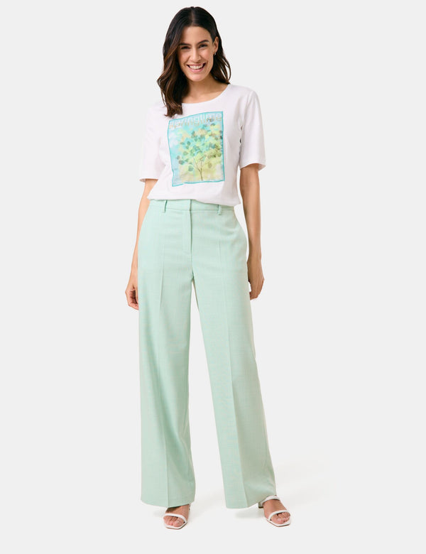 City Safari Trouser - Icy Sky Melange